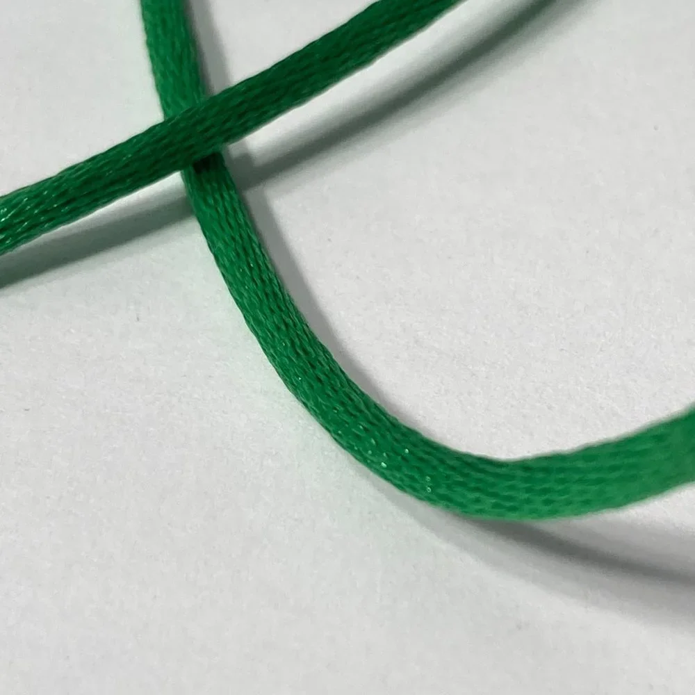 Green Rat Tail Cord Trim Ribbon 12 Rolls Offray Crafts Scrapbook Gift Wrap 1/8